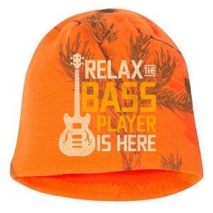 Relax The Bass Player Is Here Bass Guitar Gift Kati - Camo Knit Beanie