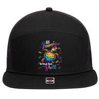 Rainbow Turtle Be Happy In Your Own Shell Autism Awareness 7 Panel Mesh Trucker Snapback Hat