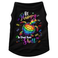 Rainbow Turtle Be Happy In Your Own Shell Autism Awareness Doggie Tank