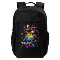 Rainbow Turtle Be Happy In Your Own Shell Autism Awareness Backpack