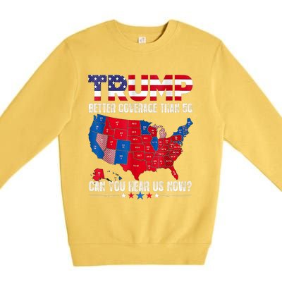 Retro Trump Better Coverage Than 5g Can You Hear Us Now Premium Crewneck Sweatshirt