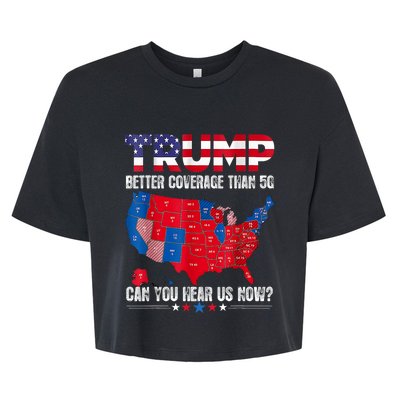 Retro Trump Better Coverage Than 5g Can You Hear Us Now Bella+Canvas Jersey Crop Tee