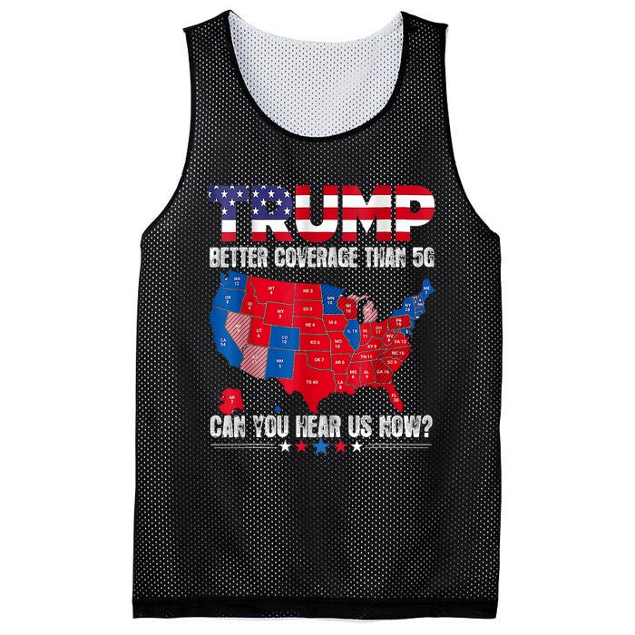 Retro Trump Better Coverage Than 5g Can You Hear Us Now Mesh Reversible Basketball Jersey Tank