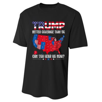 Retro Trump Better Coverage Than 5g Can You Hear Us Now Performance Sprint T-Shirt