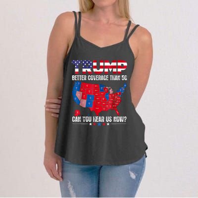 Retro Trump Better Coverage Than 5g Can You Hear Us Now Women's Strappy Tank