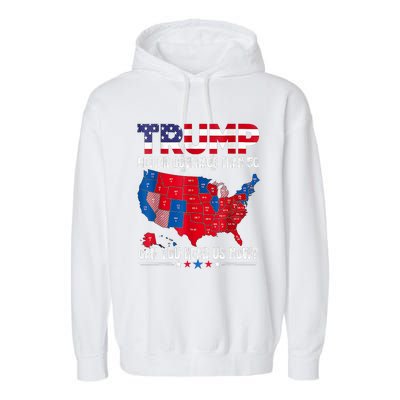 Retro Trump Better Coverage Than 5g Can You Hear Us Now Garment-Dyed Fleece Hoodie