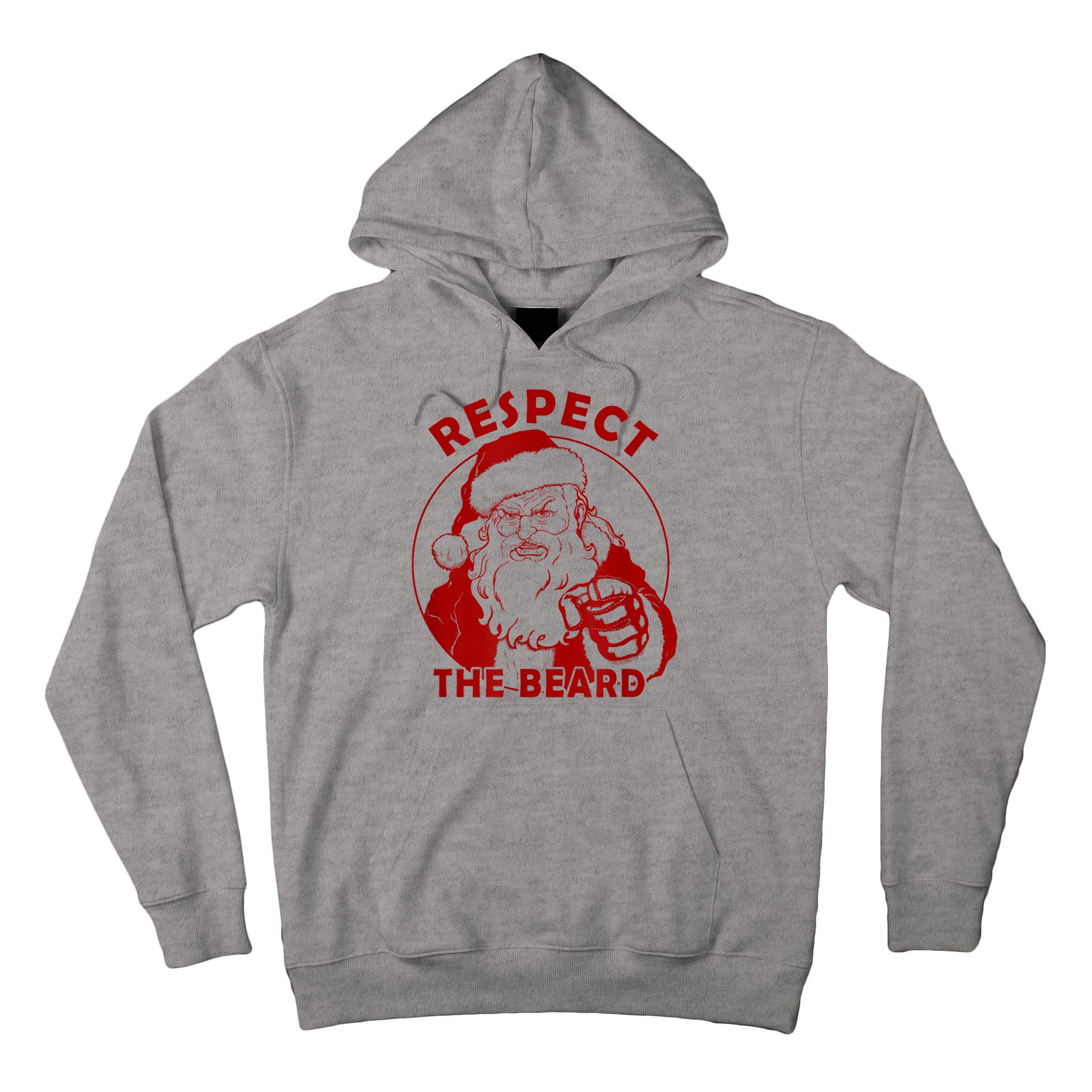 Respect The Beard Santa Claus Funny Christmas Tall Hoodie