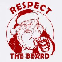 Respect The Beard Santa Claus Funny Christmas Cooling Performance Crew T-Shirt