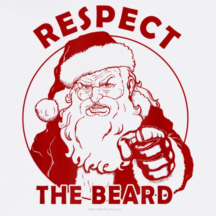 Respect The Beard Santa Claus Funny Christmas Cooling Performance Crew T-Shirt