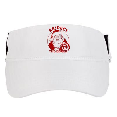 Respect The Beard Santa Claus Funny Christmas Adult Drive Performance Visor