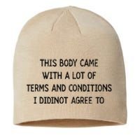 Retro This Body Came With A Lot Of Terms And Conditions Sustainable Beanie