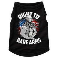 Right To Bare Arms 4th Of July Funny Gym Workout Doggie Tank