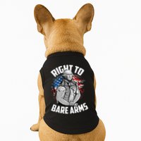 Right To Bare Arms 4th Of July Funny Gym Workout Doggie Tank