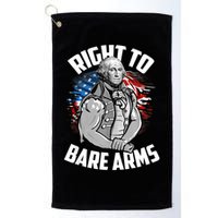 Right To Bare Arms 4th Of July Funny Gym Workout Golf Towel