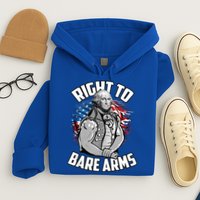 Right To Bare Arms 4th Of July Funny Gym Workout Hoodie