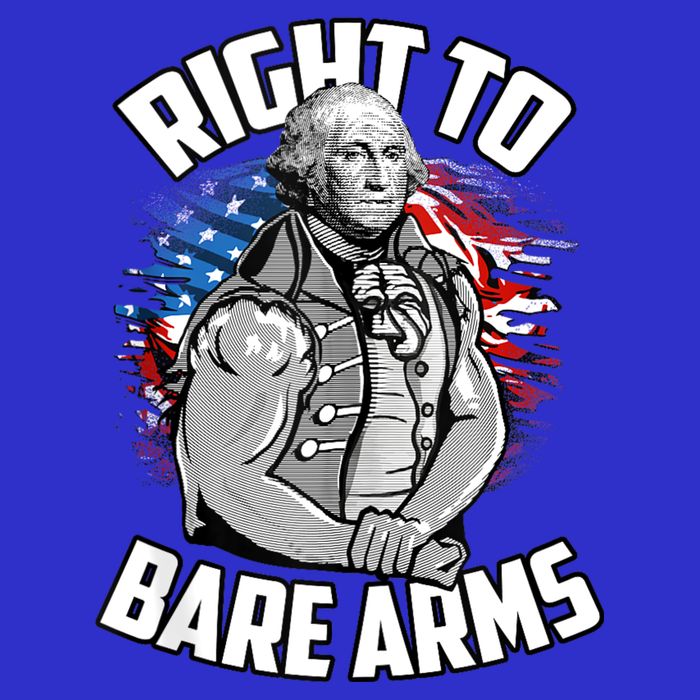 Right To Bare Arms 4th Of July Funny Gym Workout Magnet