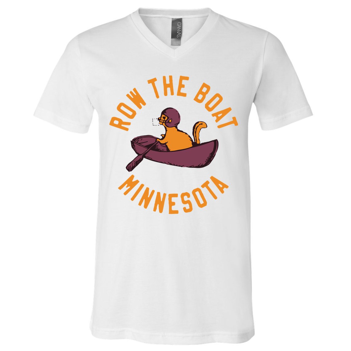 Row The Boat Minnesota V-Neck T-Shirt