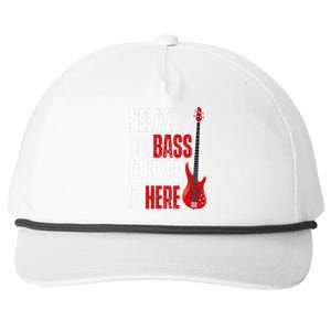 Relax The Bass Player Is Here Bassist Guitarist Musician Snapback Five-Panel Rope Hat