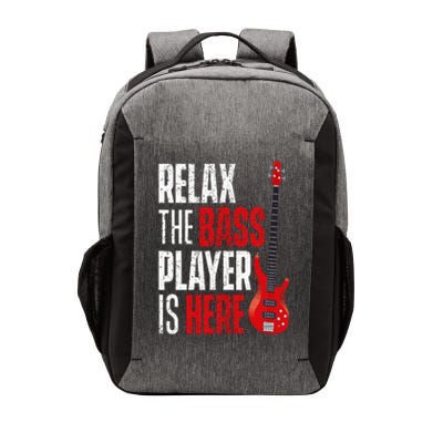 Relax The Bass Player Is Here Bassist Guitarist Musician Vector Backpack