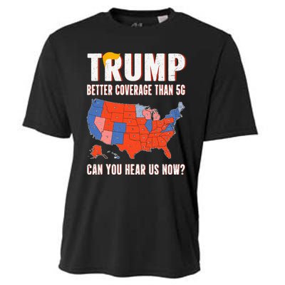 Retro Trump Better Coverage Than 5g Can You Hear Us Now Cooling Performance Crew T-Shirt