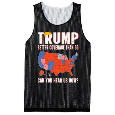 Retro Trump Better Coverage Than 5g Can You Hear Us Now Mesh Reversible Basketball Jersey Tank