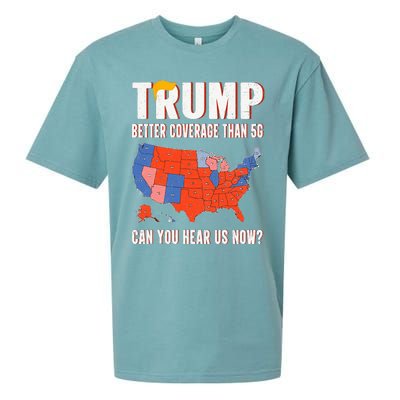 Retro Trump Better Coverage Than 5g Can You Hear Us Now Sueded Cloud Jersey T-Shirt