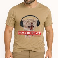 Radiocat The Bends Funny Music Cat Meme Cat Mom Cat Lover Cooling Performance Crew T-Shirt