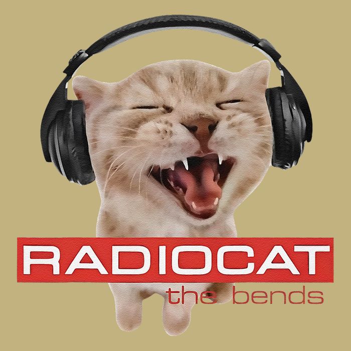 Radiocat The Bends Funny Music Cat Meme Cat Mom Cat Lover Cooling Performance Crew T-Shirt