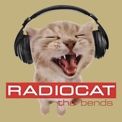 Radiocat The Bends Funny Music Cat Meme Cat Mom Cat Lover T-Shirt