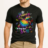 Rainbow Turtle Be Happy In Your Own Shell Autism Awareness Cooling Performance Crew T-Shirt