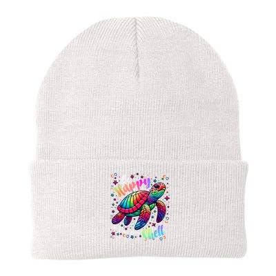 Rainbow Turtle Be Happy In Your Own Shell Autism Awareness Knit Cap Winter Beanie