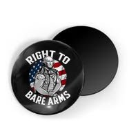 Right To Bare Arms 4th Of July Funny Gym George Washington Magnet