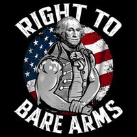 Right To Bare Arms 4th Of July Funny Gym George Washington Magnet
