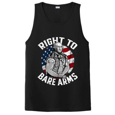 Right To Bare Arms 4th Of July Funny Gym George Washington PosiCharge Competitor Tank