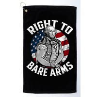 Right To Bare Arms 4th Of July Funny Gym George Washington Golf Towel