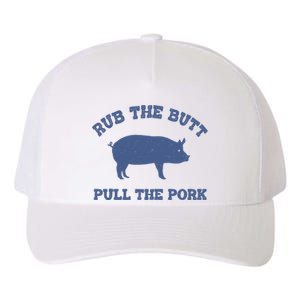 Rub The Butt Pull Pork Yupoong Adult 5-Panel Trucker Hat