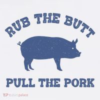 Rub The Butt Pull Pork 11oz C Handle Ceramic Mug