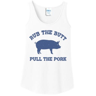 Rub The Butt Pull Pork Ladies Essential Tank