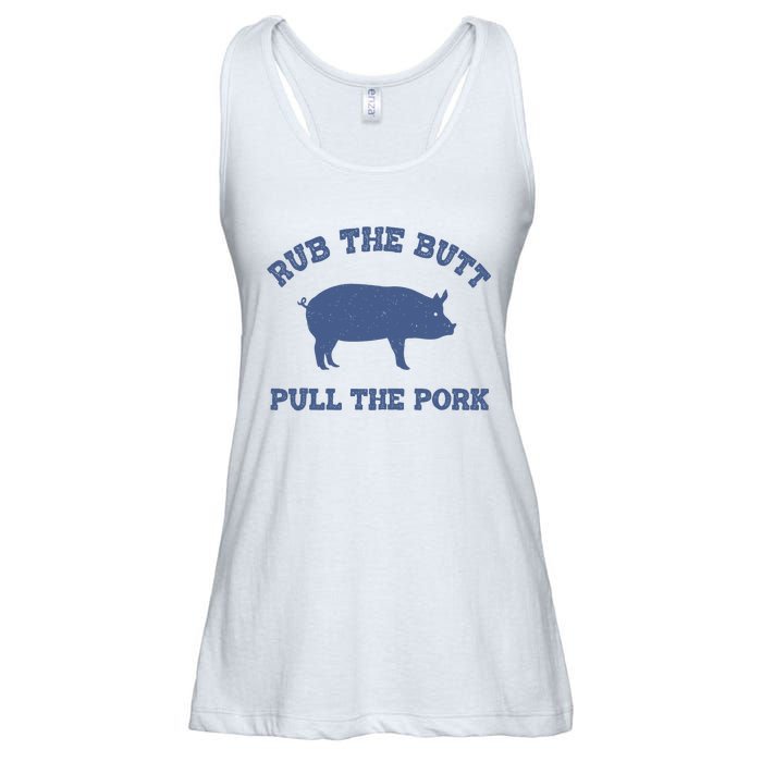 Rub The Butt Pull Pork Ladies Essential Flowy Tank