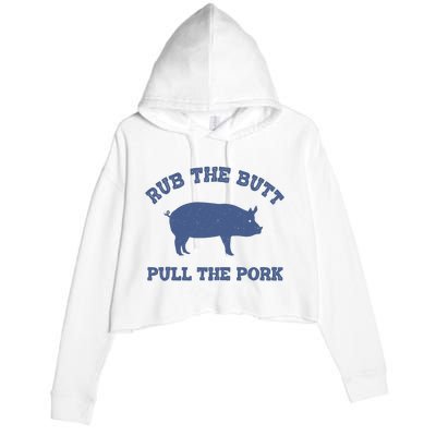 Rub The Butt Pull Pork Crop Fleece Hoodie