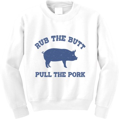 Rub The Butt Pull Pork Kids Sweatshirt
