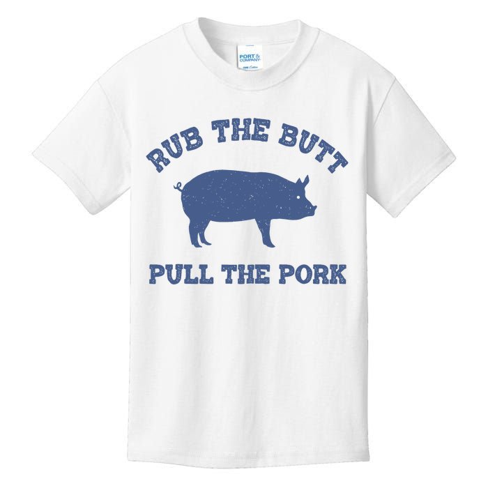 Rub The Butt Pull Pork Kids T-Shirt