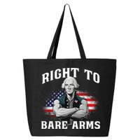 Right To Bare Arms 4th Of July Funny Gym George Washington 25L Jumbo Tote