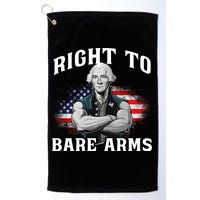 Right To Bare Arms 4th Of July Funny Gym George Washington Golf Towel