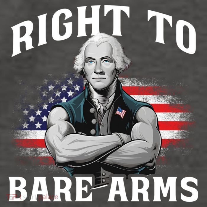 Right To Bare Arms 4th Of July Funny Gym George Washington Vector Backpack