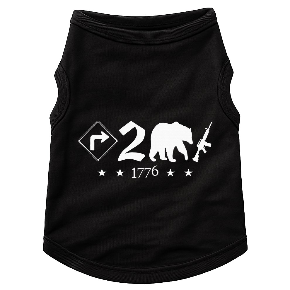 Right To Bear Arms Pro Gun Funny Patriotic Military Doggie Tank