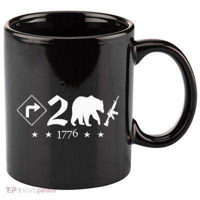 Right To Bear Arms Pro Gun Funny Patriotic Military 11oz C Handle Ceramic Mug