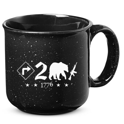 Right To Bear Arms Pro Gun Funny Patriotic Military 15oz Campfire Ceramic Mug