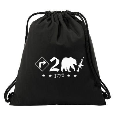 Right To Bear Arms Pro Gun Funny Patriotic Military Drawstring Bag