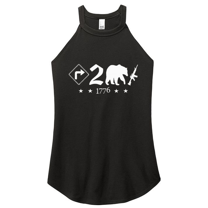 Right To Bear Arms Pro Gun Funny Patriotic Military Women's Perfect Tri Rocker Tank